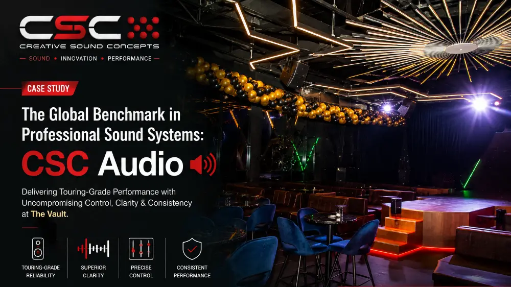 CSC’s Touring-Grade Audio Ecosystem Assures Uncompromising Control, Clarity and Consistency at The Vault